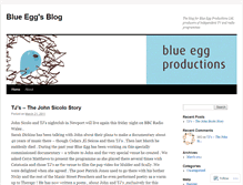 Tablet Screenshot of blueeggproductions.wordpress.com