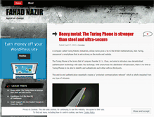 Tablet Screenshot of fahadnazir.wordpress.com