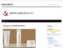 Tablet Screenshot of jakeandjacki.wordpress.com