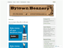 Tablet Screenshot of bytownbeanery.wordpress.com