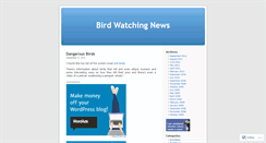 Desktop Screenshot of birdwatchingnews.wordpress.com