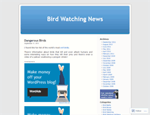 Tablet Screenshot of birdwatchingnews.wordpress.com