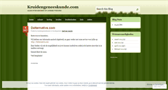 Desktop Screenshot of kruidengeneeskunde.wordpress.com