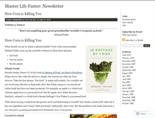 Tablet Screenshot of masterlifefaster.wordpress.com