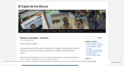 Desktop Screenshot of elcajondelosdiscos.wordpress.com
