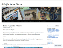 Tablet Screenshot of elcajondelosdiscos.wordpress.com