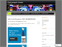 Tablet Screenshot of clubpenguinmoneyhack.wordpress.com