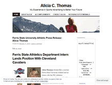 Tablet Screenshot of aliciacthomas.wordpress.com