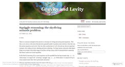 Desktop Screenshot of gravityandlevity.wordpress.com