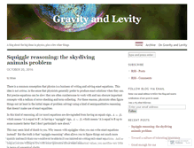 Tablet Screenshot of gravityandlevity.wordpress.com