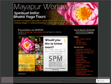 Tablet Screenshot of mayapurworldwide.wordpress.com