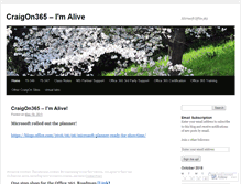 Tablet Screenshot of craigon365.wordpress.com
