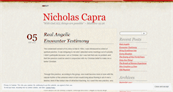 Desktop Screenshot of nicholascapra.wordpress.com