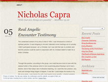 Tablet Screenshot of nicholascapra.wordpress.com