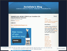 Tablet Screenshot of jovialiste.wordpress.com