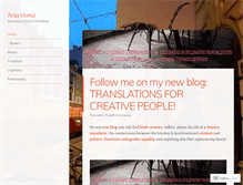 Tablet Screenshot of anjamurez.wordpress.com