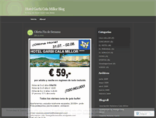 Tablet Screenshot of hotelgarbicalamillor.wordpress.com