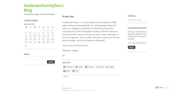 Desktop Screenshot of andersonfamilyzoo.wordpress.com