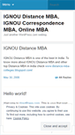 Mobile Screenshot of ignoudistancemba.wordpress.com