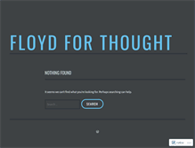 Tablet Screenshot of floydforthought.wordpress.com