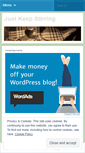 Mobile Screenshot of justkeepstirring.wordpress.com