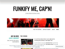 Tablet Screenshot of funkifymecapn.wordpress.com