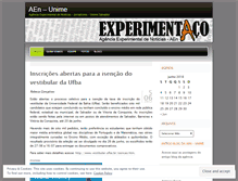 Tablet Screenshot of experimentaco.wordpress.com