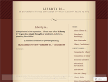 Tablet Screenshot of libertyis.wordpress.com