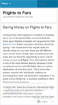 Mobile Screenshot of flightstofaro.wordpress.com
