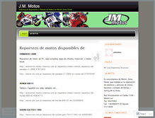 Tablet Screenshot of jmmotos.wordpress.com