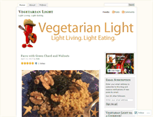 Tablet Screenshot of dailyvegetarianrecipes.wordpress.com