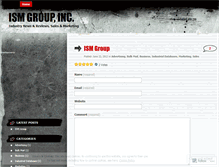 Tablet Screenshot of ismgroupinc.wordpress.com