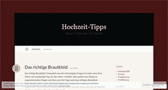 Desktop Screenshot of hochzeittipps.wordpress.com