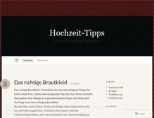 Tablet Screenshot of hochzeittipps.wordpress.com