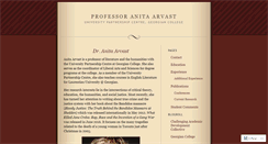 Desktop Screenshot of anitaarvast.wordpress.com