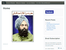 Tablet Screenshot of ahmadiyya.wordpress.com