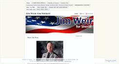 Desktop Screenshot of jimweirforsheriff.wordpress.com