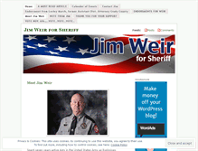 Tablet Screenshot of jimweirforsheriff.wordpress.com