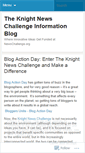 Mobile Screenshot of knightnewschallenge.wordpress.com