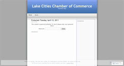 Desktop Screenshot of lakecitieschamber.wordpress.com