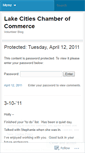 Mobile Screenshot of lakecitieschamber.wordpress.com