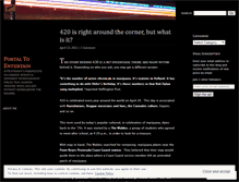 Tablet Screenshot of portaltoentertain.wordpress.com