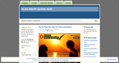 Desktop Screenshot of blognguoiquangngai.wordpress.com