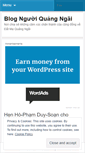 Mobile Screenshot of blognguoiquangngai.wordpress.com