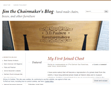 Tablet Screenshot of jimthechairmaker.wordpress.com