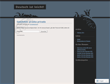 Tablet Screenshot of deuschistleicht.wordpress.com