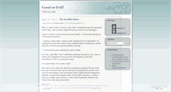 Desktop Screenshot of goodtwineviltwin.wordpress.com