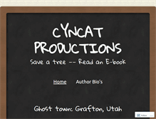 Tablet Screenshot of cyncatsinkblot.wordpress.com