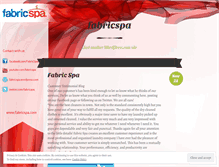 Tablet Screenshot of fabricspa.wordpress.com