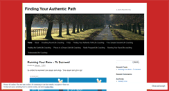 Desktop Screenshot of findingyourauthenticpath.wordpress.com